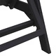 Шезлонги HDPE 2 броя черни 162x53x98.5 см за градина и балкон