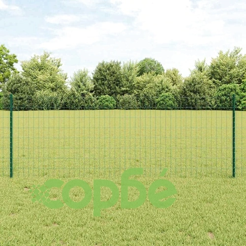 Евро ограда с 11 U колчета зелена 0.8x25 м прахово боядисана стомана ➤ топ цена ➤ sorbe.bg