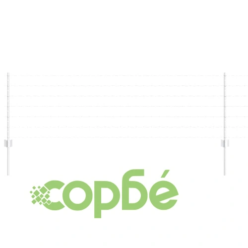 Евро ограда с 11 U колчета сребрист 0.6x50 м поцинкована стомана ➤ топ цена ➤ sorbe.bg