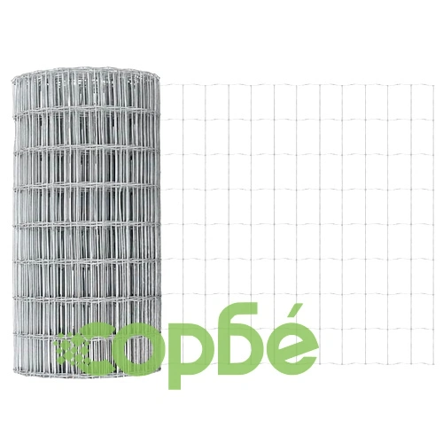 Евро ограда с 11 U колчета сребрист 0.6x50 м поцинкована стомана ➤ топ цена ➤ sorbe.bg