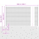 Заварена телена ограда от поцинкована стомана със сребристо покритие, 1.4x50 м, с 44 U-образни стълба