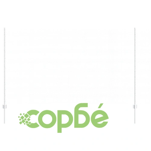 Заварена телена ограда от поцинкована стомана със сребристо покритие, 1.4x50 м, с 44 U-образни стълба ➤ топ цена ➤ sorbe.bg