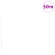 Заварена телена ограда от поцинкована стомана със сребристо покритие, 1.4x50 м, с 44 U-образни стълба
