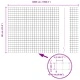 Заварена телена ограда с колове 22 бр. - 0,6 x 50 м, стомана, зелена