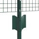 Заварена телена ограда с колове 22 бр. - 0,6 x 50 м, стомана, зелена