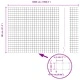 Заварена оградна мрежа с 22 колчета зелена 0.8x50 м стомана