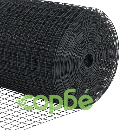 Заварена телена ограда от стомана - сива, 1.2x50 м с 44 U стълба ➤ топ цена ➤ sorbe.bg