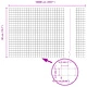 Заварена телена ограда със стоманени колове 100 x 0,5 м, сива