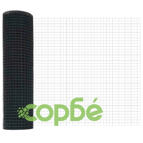 Заварена телена ограда с колове 100 x 0,8 м - стомана, сиво ➤ топ цена ➤ sorbe.bg