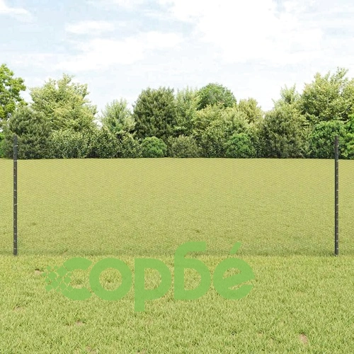 Стоманена ограда с колчета сив цвят 0.8 x 100 м шестоъгълна мрежа ➤ топ цена ➤ sorbe.bg