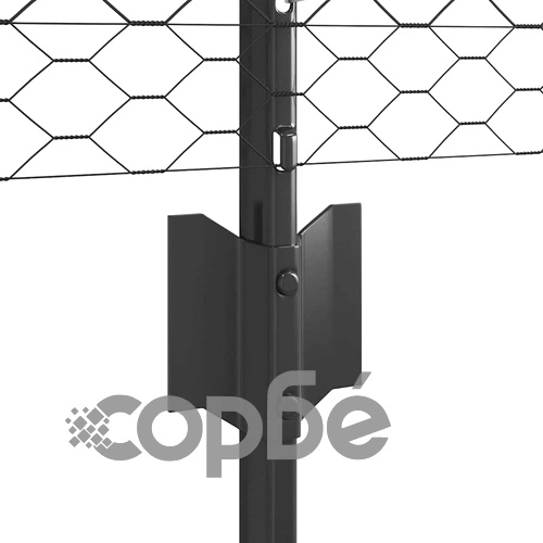 Стоманена ограда с колчета сив цвят 0.8 x 100 м шестоъгълна мрежа ➤ топ цена ➤ sorbe.bg