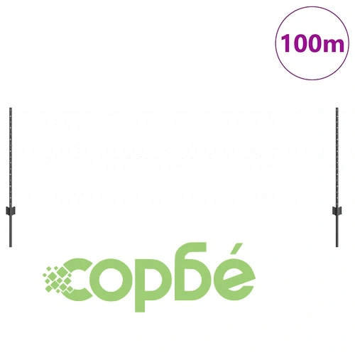 Градинска ограда шестоъгълна сива 0.8 x 100 м стомана с колчета ➤ топ цена ➤ sorbe.bg