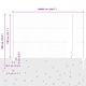 Шестоъгълна градинска ограда сива 1.4 x 100 м стомана с прахово покритие
