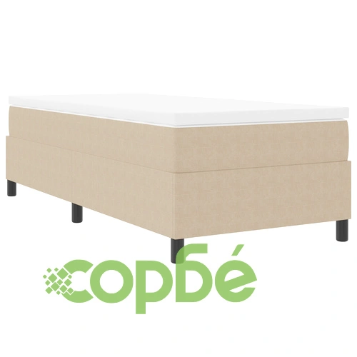 Единично легло с пружинен матрак, светло зелено-сиво, велурена тъкан ➤ топ цена ➤ sorbe.bg