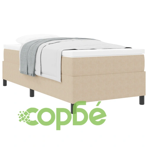 Единично легло с пружинен матрак, светло зелено-сиво, велурена тъкан ➤ топ цена ➤ sorbe.bg