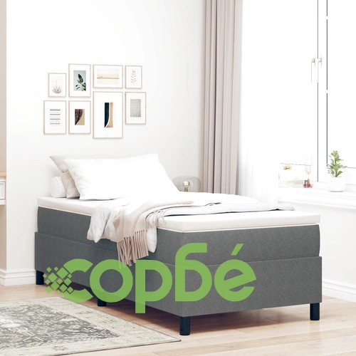 Таблет с пружини и матрак 100x200 см, светлосив, кордойна тъкан ➤ топ цена ➤ sorbe.bg