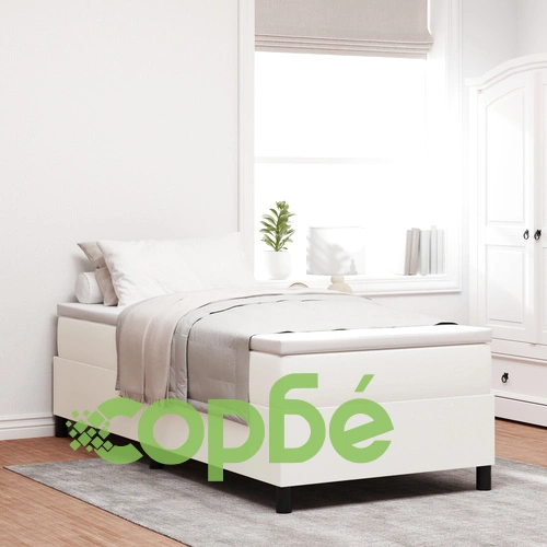 Кутия с матрак Крем 100x200 см Кордура - Единично легло с матрак 20 см ➤ топ цена ➤ sorbe.bg