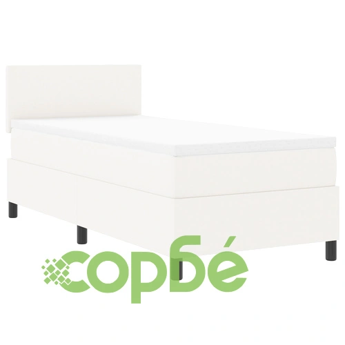 Кутия за пружини с матрак 80x200 см от Дакрон в Кремав цвят ➤ топ цена ➤ sorbe.bg