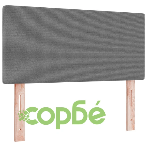 Кутия за спално бельо с матрак 90x200 см - светло сиво, велурена тъкан ➤ топ цена ➤ sorbe.bg