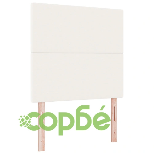Легло с пружини с матрак и LED осветление 90x200 см, Кремаво, Кепър ➤ топ цена ➤ sorbe.bg