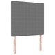 Легло с матрак и LED осветление 100x200 см от светлосив велур