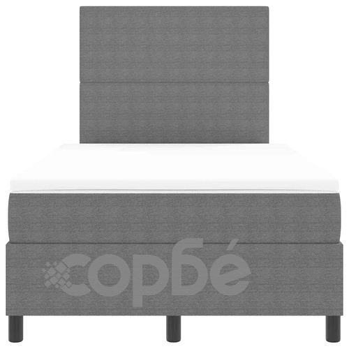Легло с пружинирана основа и матрак с LED осветление светлосиво и бяло 193x120x128 см ➤ топ цена ➤ sorbe.bg