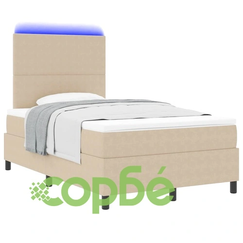 Легло с пружинирана основа и LED осветление 203x120x128 см кордурой ➤ топ цена ➤ sorbe.bg