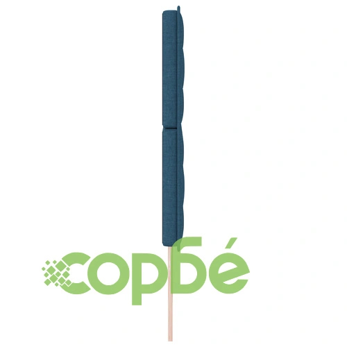 Табла за легло Lines Design в син цвят, 200 x 128 см, тъкан материал ➤ топ цена ➤ sorbe.bg