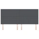 Табла за легло Слободен дизайн 200 см от висококачествен Кордура плат в тъмно сив цвят