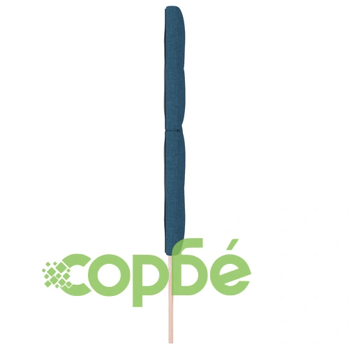 Тапицирана табла за легло с копчета, 160 x 128 см, синя, текстилна ➤ топ цена ➤ sorbe.bg