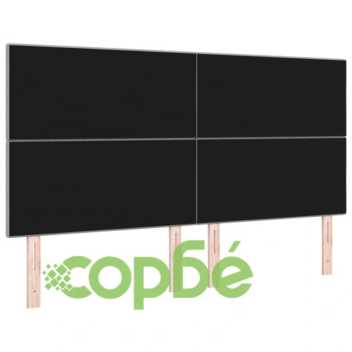 Тапицирана табла за легло с копчета, Светлосиво, 180 см, Полиестерна тъкан ➤ топ цена ➤ sorbe.bg