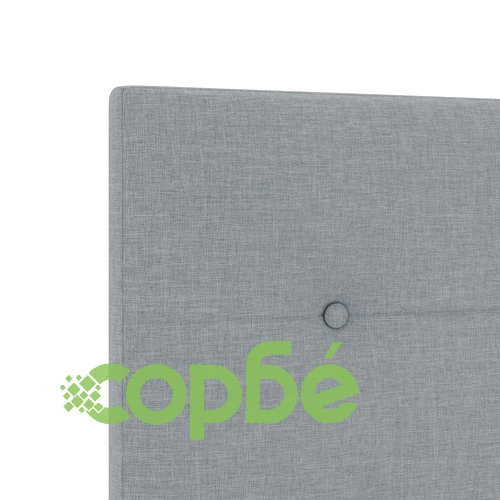Тапицирана табла за легло с копчета, Светлосиво, 180 см, Полиестерна тъкан ➤ топ цена ➤ sorbe.bg