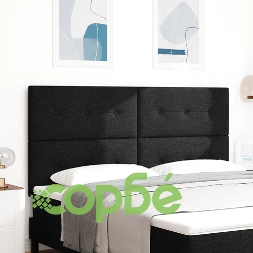 Тапицирано легло с копчета в черен цвят 180 см с полиестерна дамаска ➤ топ цена ➤ sorbe.bg