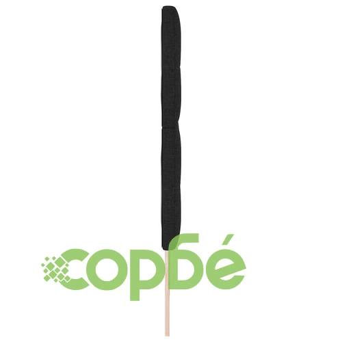 Тапицирано легло с копчета в черен цвят 180 см с полиестерна дамаска ➤ топ цена ➤ sorbe.bg