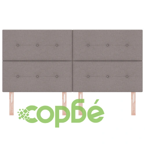 Табла за легло с копчета 180 см, Таупе, Текстилен полиестер ➤ топ цена ➤ sorbe.bg