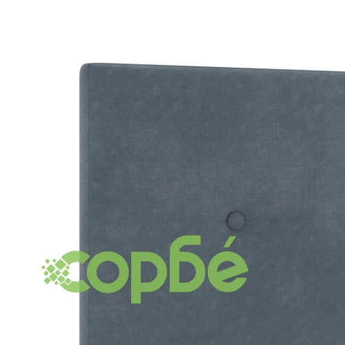 Табло за легло с копчета от сиво кадифе 180 см - регулируема височина ➤ топ цена ➤ sorbe.bg