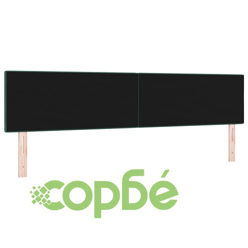 LED табла с копчета от велур, тъмнозелена, 100 см, с LED осветление ➤ топ цена ➤ sorbe.bg