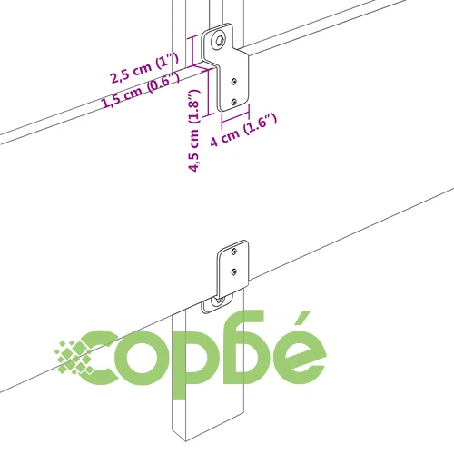 LED Тапицирано Главно Легло с Линеен Дизайн, Синьо, 160 x 128 см ➤ топ цена ➤ sorbe.bg