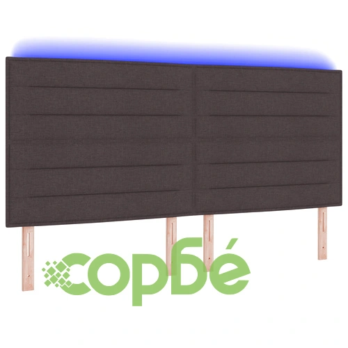 LED табла Lines Design от тъкан в тъмно кафяв цвят, 200 x 128 см ➤ топ цена ➤ sorbe.bg