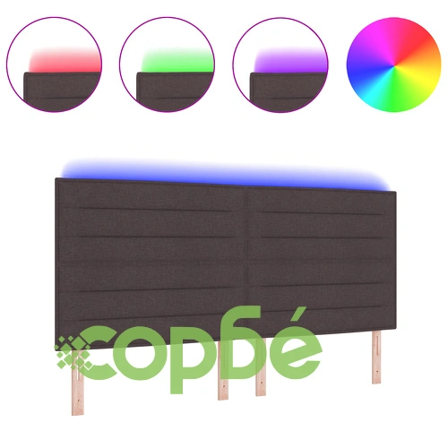 LED табла Lines Design от тъкан в тъмно кафяв цвят, 200 x 128 см ➤ топ цена ➤ sorbe.bg