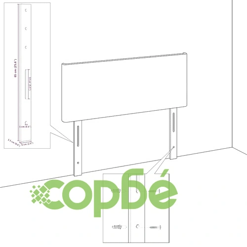 LED табло за легло с LED лента крем 144 см текстил ➤ топ цена ➤ sorbe.bg