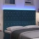 LED табла за глава тъмносиньо кадифе 160x88 см с LED осветление