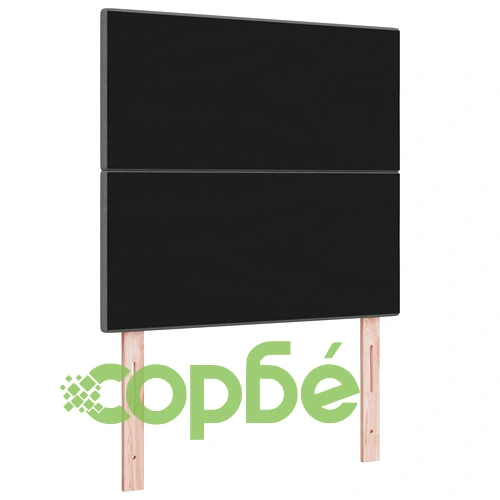 LED табла за легло от текстил в тъмно сив цвят, 90 см ➤ топ цена ➤ sorbe.bg