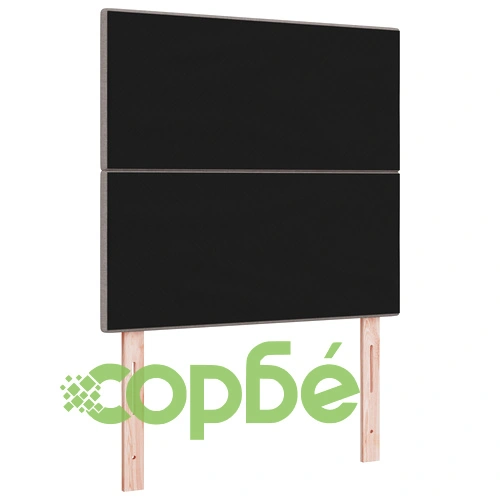 LED табла за легло с осветление от текстил в цвят таупе, 90 см ➤ топ цена ➤ sorbe.bg