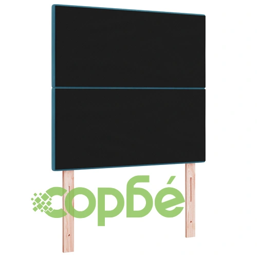 LED Табло за легло 90 см от Кадифе в Тъмно син цвят ➤ топ цена ➤ sorbe.bg