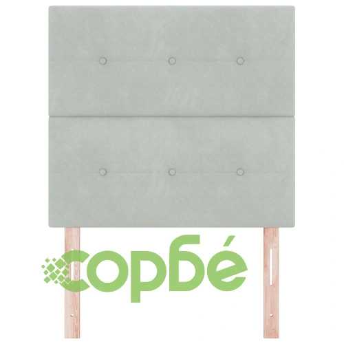 LED Табло с Осветление от Кадифе 100 см - Светлосиво, Дървена Рамка ➤ топ цена ➤ sorbe.bg