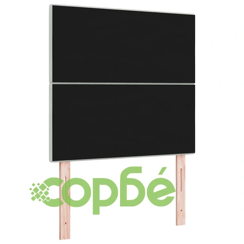LED Табло с Осветление от Кадифе 100 см - Светлосиво, Дървена Рамка ➤ топ цена ➤ sorbe.bg
