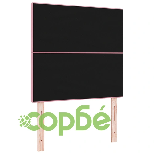 LED табла за легло с кадифена тапицерия, розови, 100 см ➤ топ цена ➤ sorbe.bg