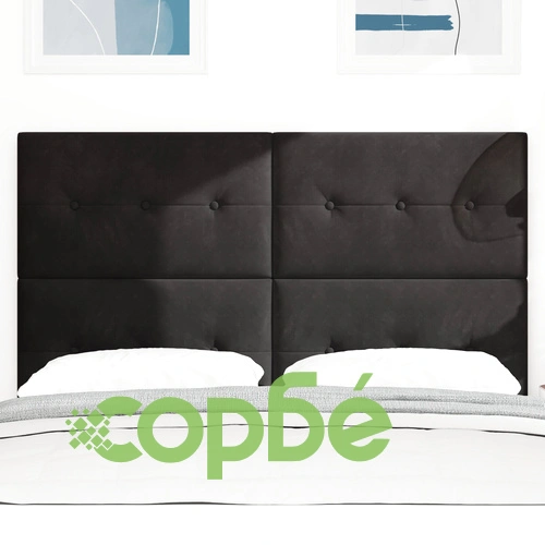 Черна LED Табла за Легло от Кадифе 72 см ➤ топ цена ➤ sorbe.bg