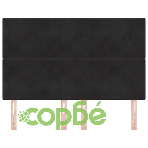 Черна LED Табла за Легло от Кадифе 72 см ➤ топ цена ➤ sorbe.bg